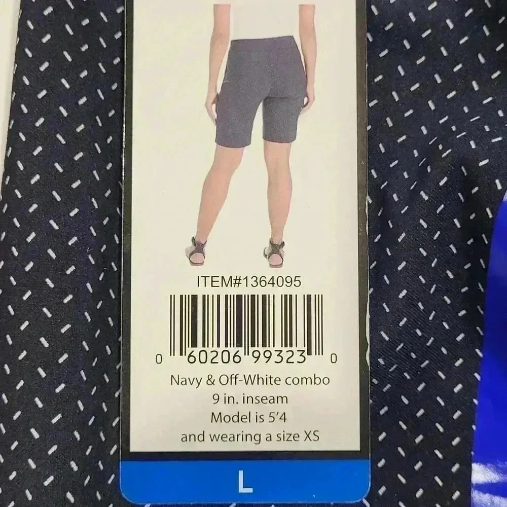 HILARY RADLEY Bermuda Shorts Pull On Navy Size L - Picture 6 of 6